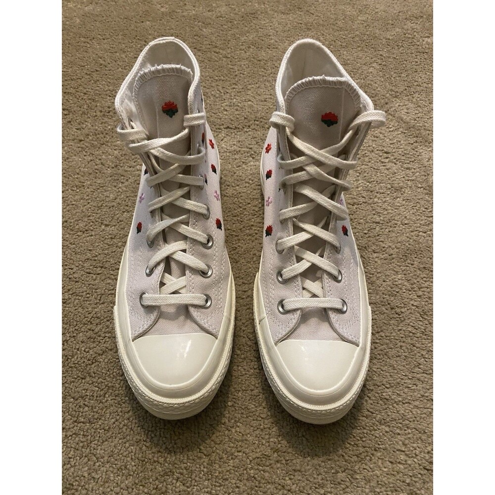 Converse Chuck 70 High Floral Embroidery Cottage core Women’s Size 8